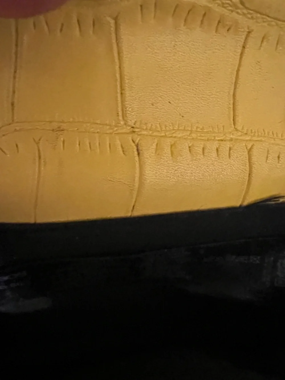 Stunning ASOS Yellow Croc-Embossed Crossbody Bag